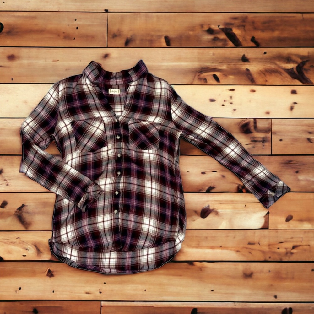 Altar’d State plaid button down blouse